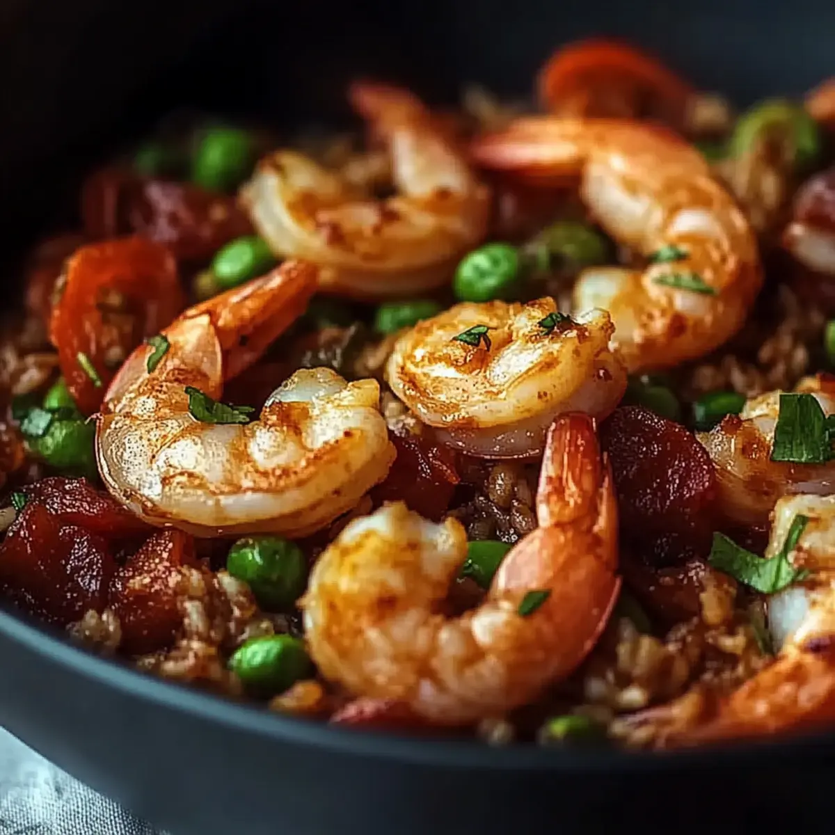 Shrimp Dirty Rice with Bell Peppers & Spice