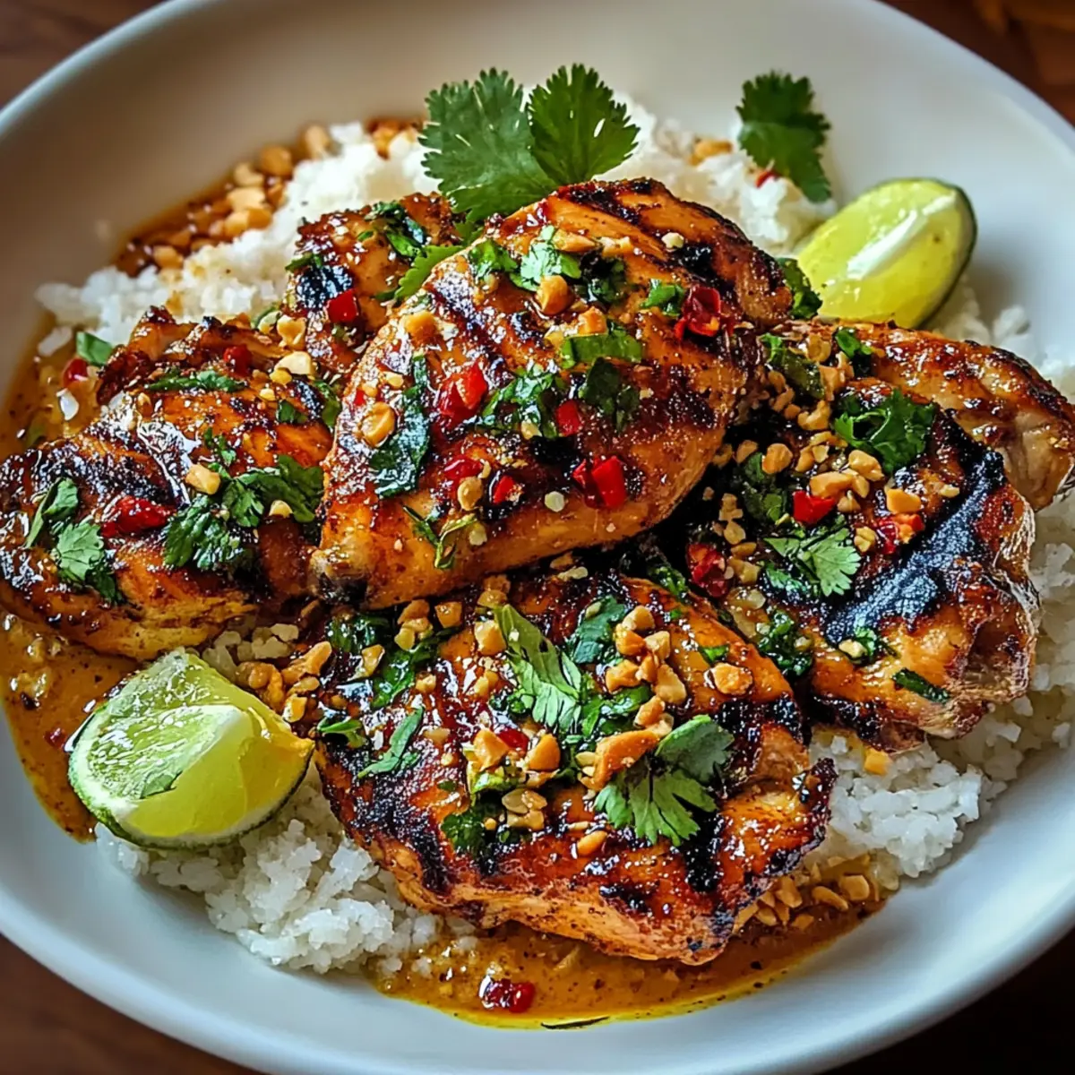 Spicy Thai Grilled Peanut Chicken