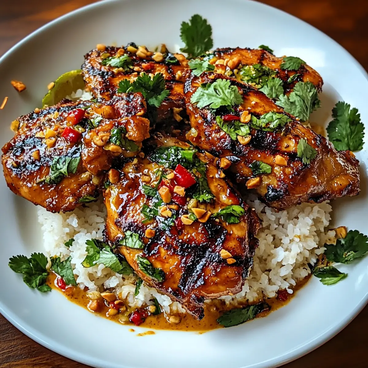 Spicy Thai Grilled Peanut Chicken