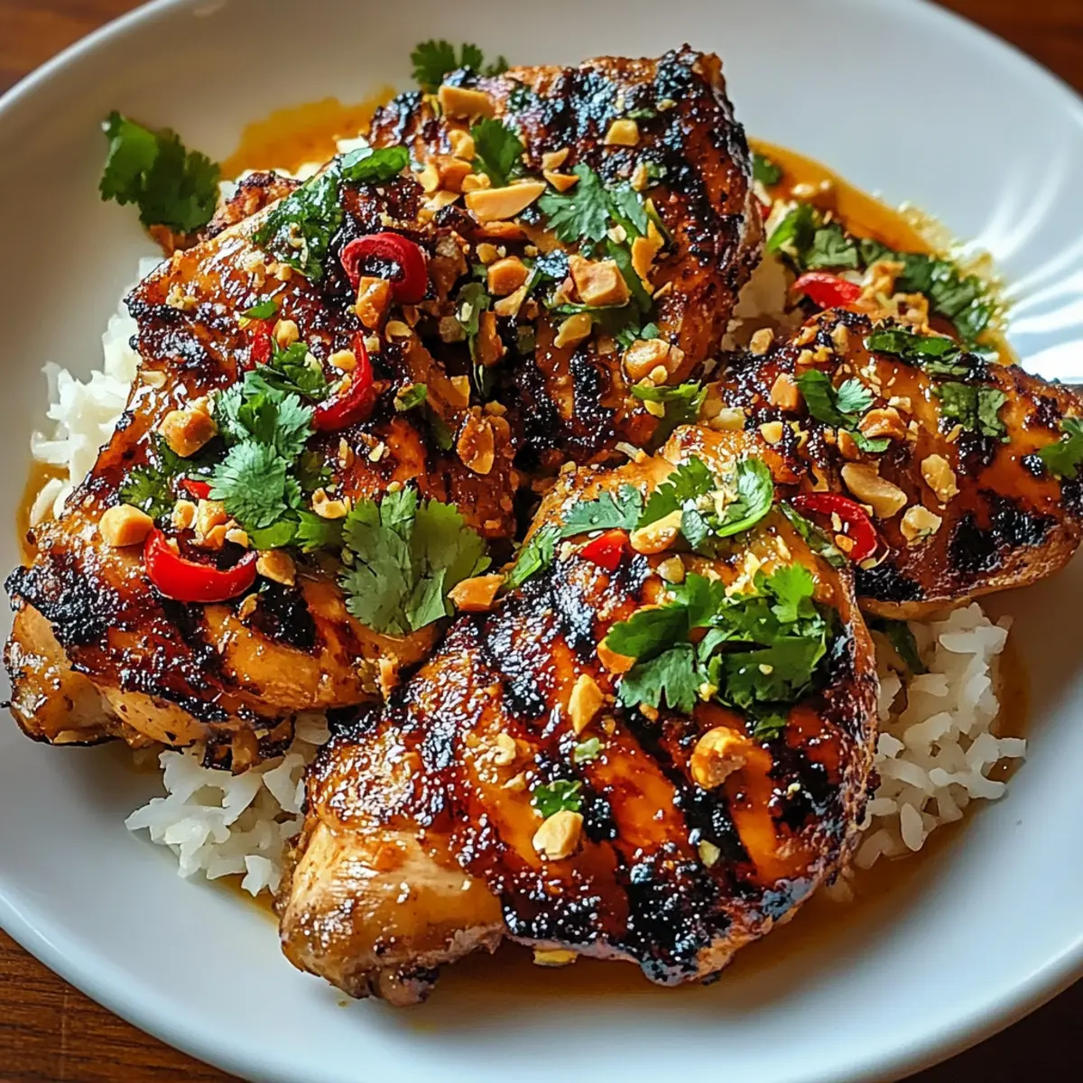 Spicy Thai Grilled Peanut Chicken