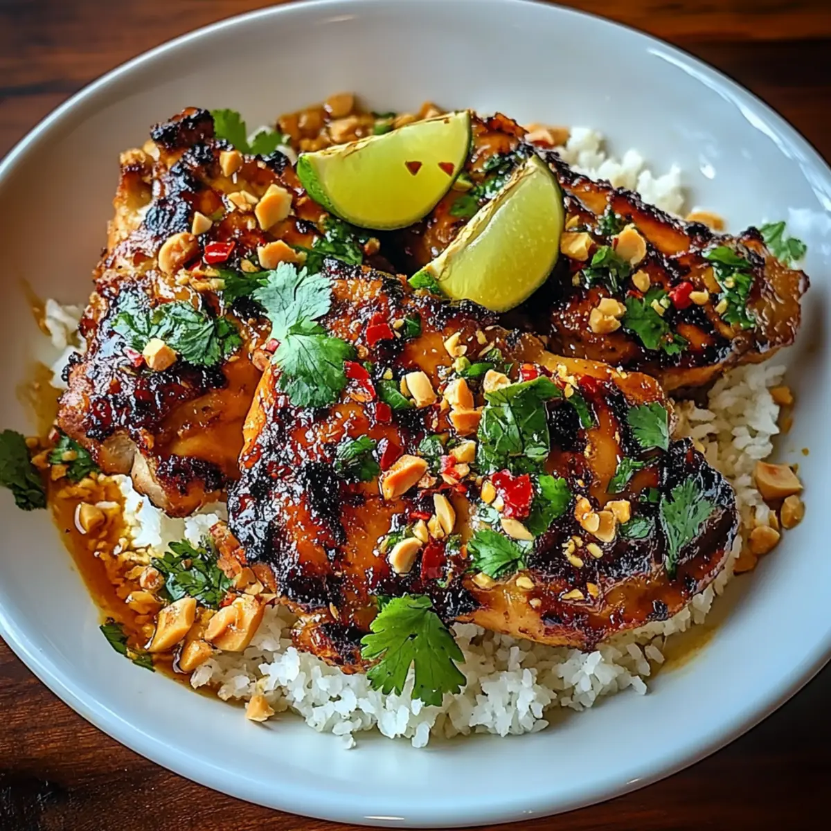 Spicy Thai Grilled Peanut Chicken