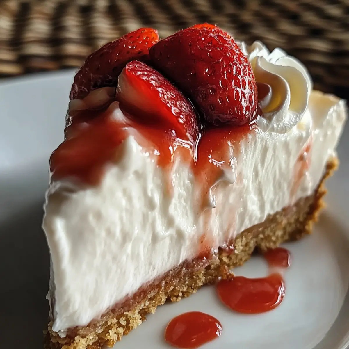 Strawberry Topped Cheesecake