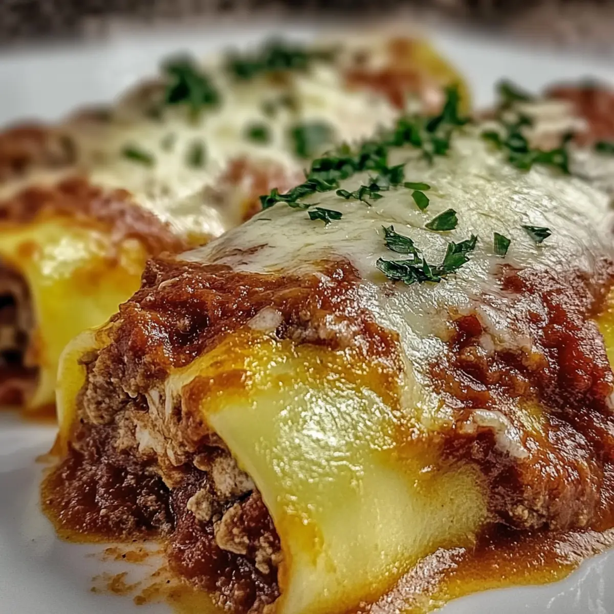Stuffed Manicotti with Meat Sauce