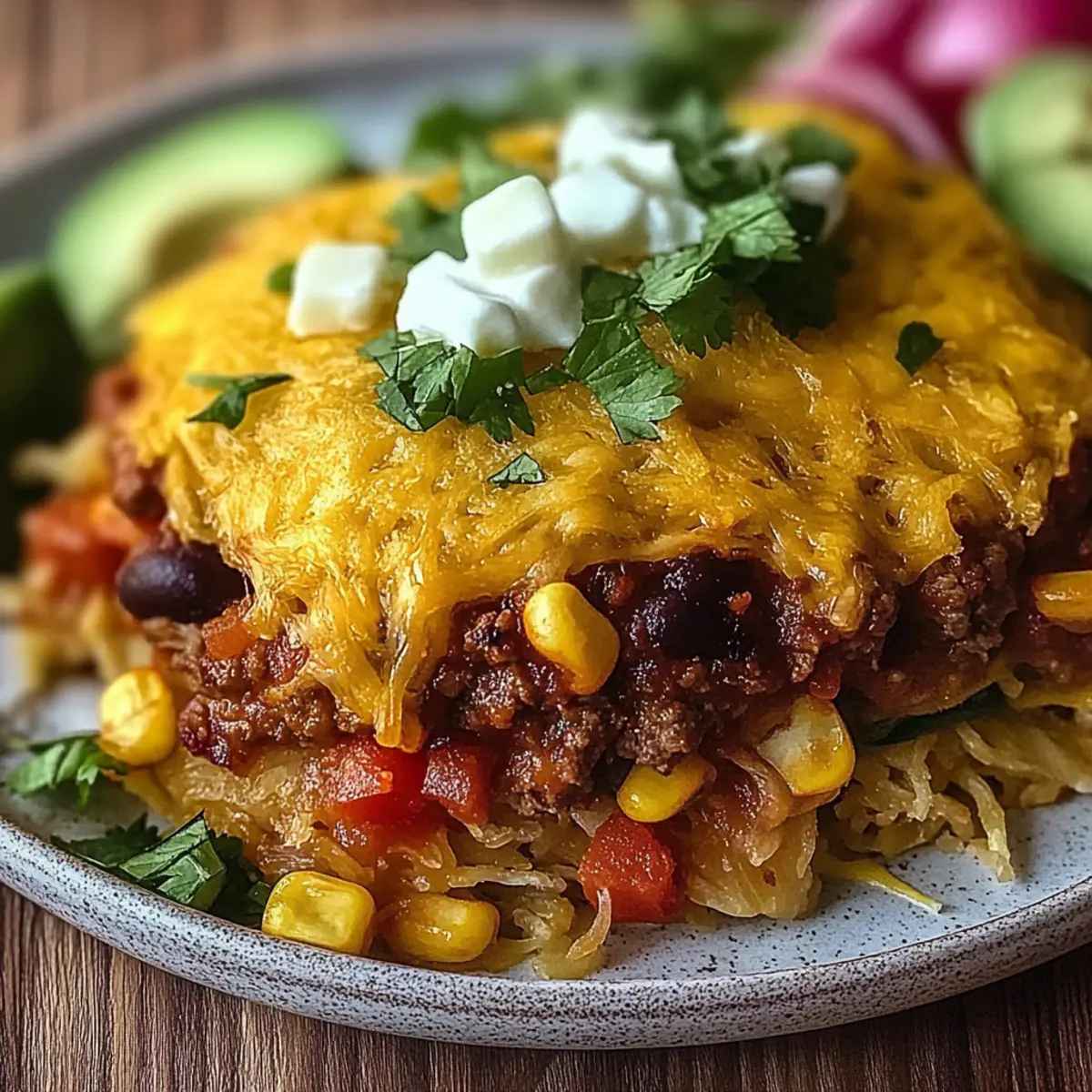 Turkey Enchilada Spaghetti Squash