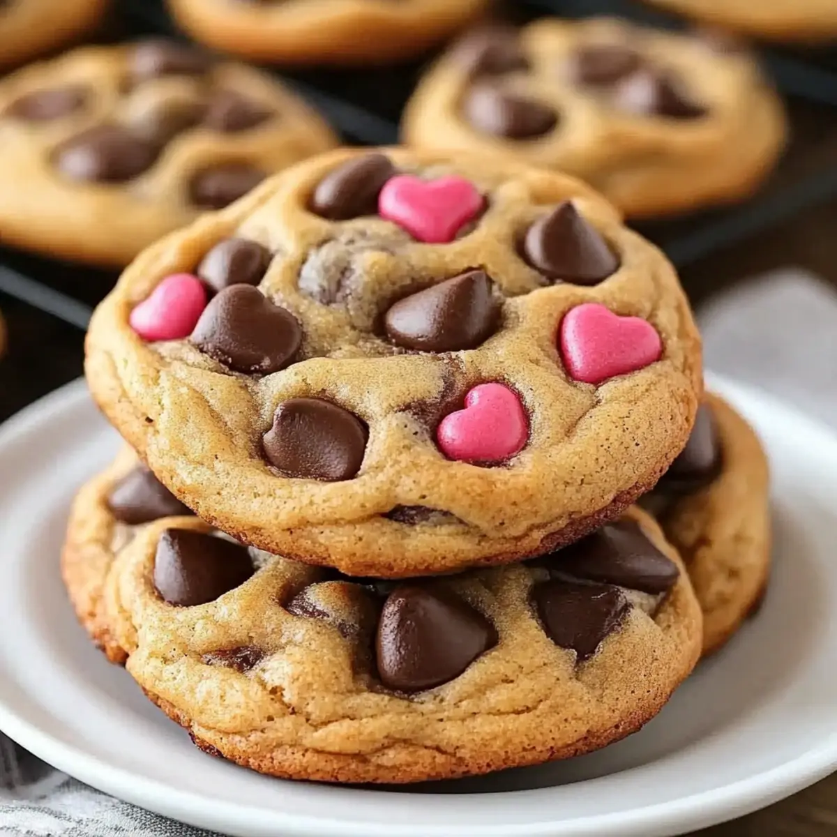 Valentine's Chocolate Chip Cookies