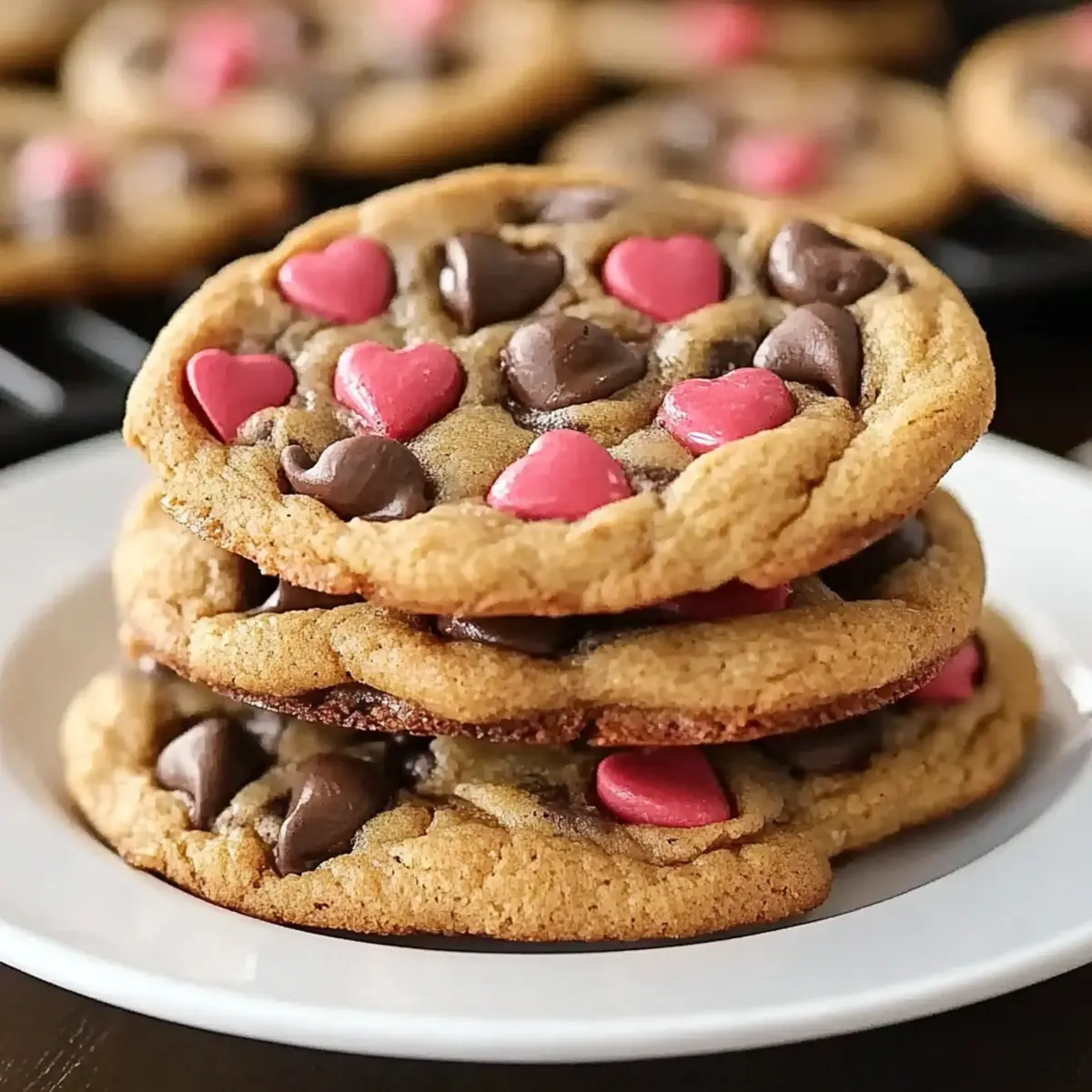 Valentine's Chocolate Chip Cookies