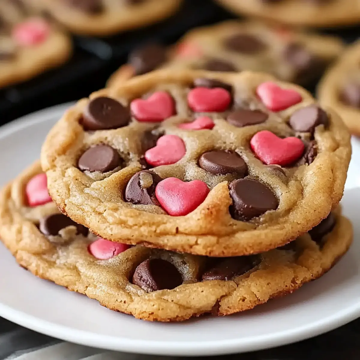 Valentine's Chocolate Chip Cookies