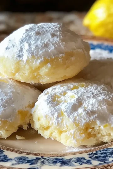 Zesty Lemon Meltaway Cookies