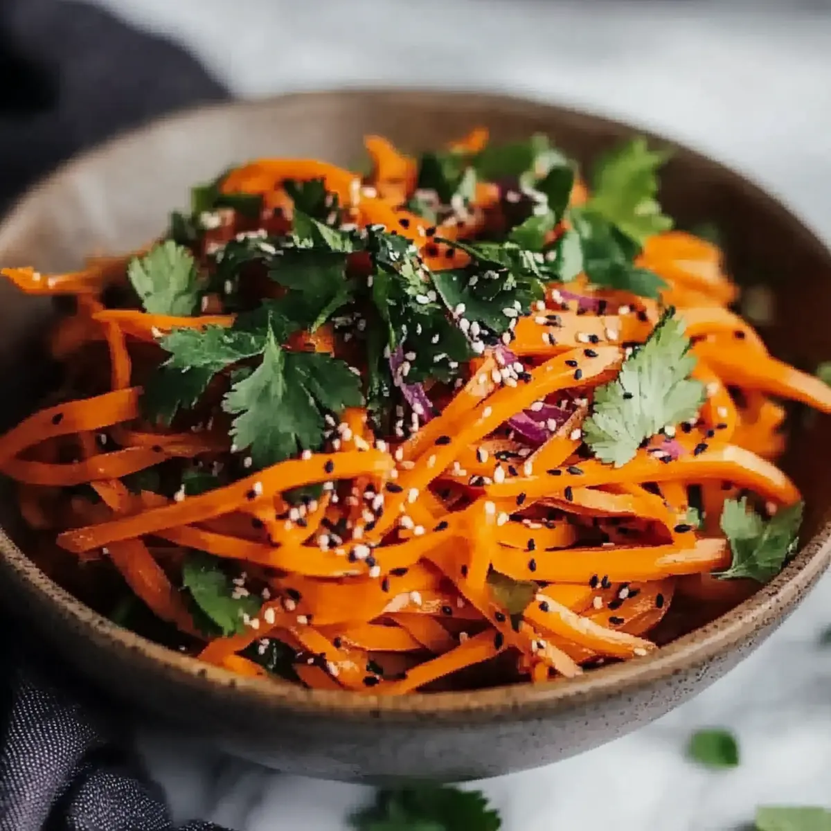 Asian Raw Carrot Salad