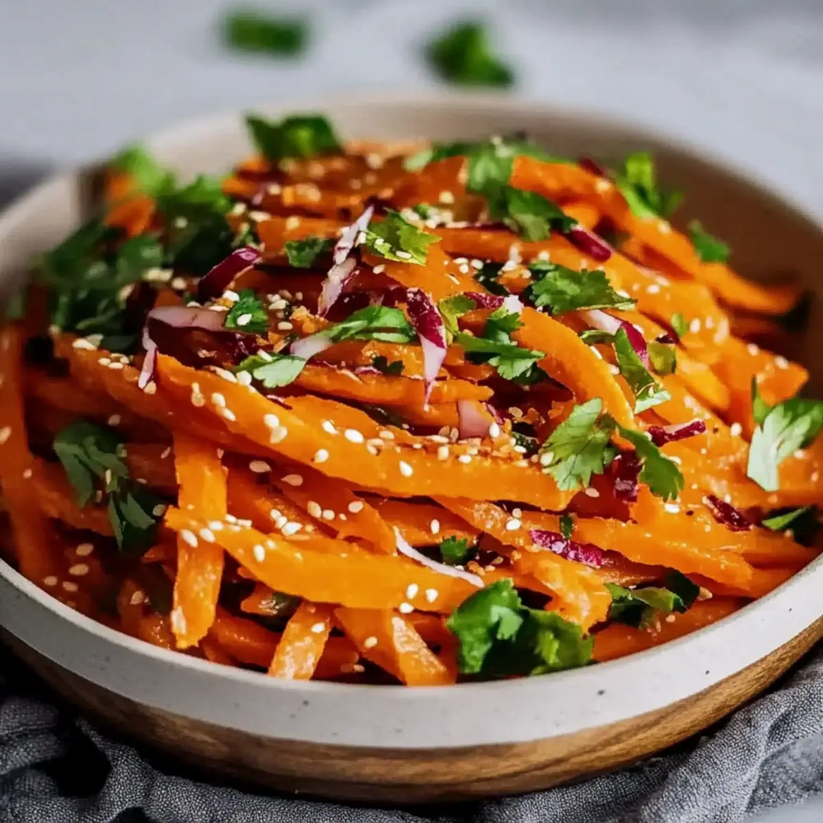 Asian Raw Carrot Salad