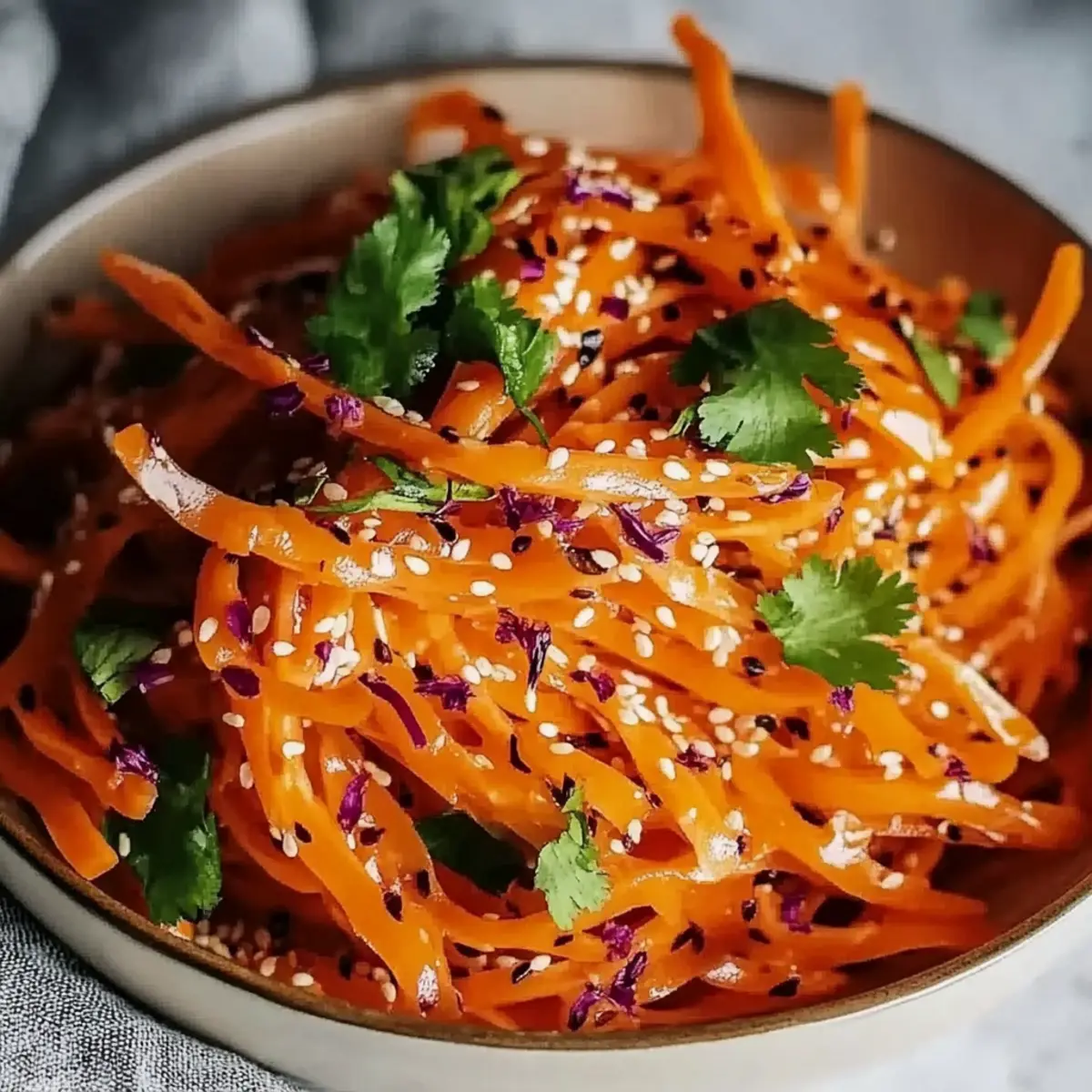 Asian Raw Carrot Salad