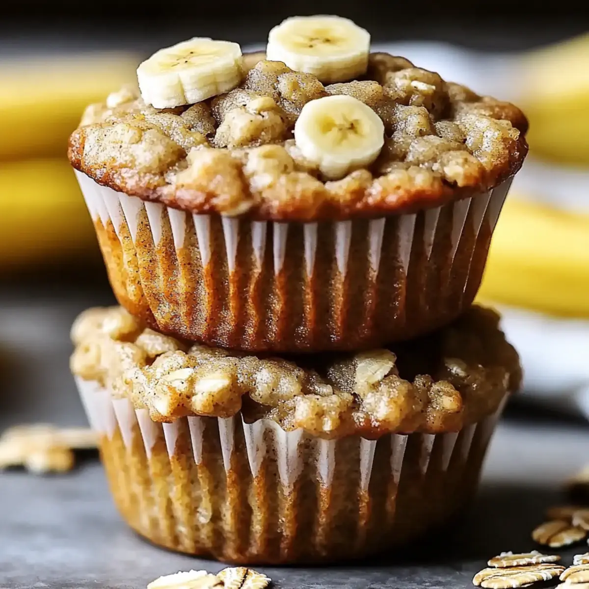Banana Oatmeal Muffins