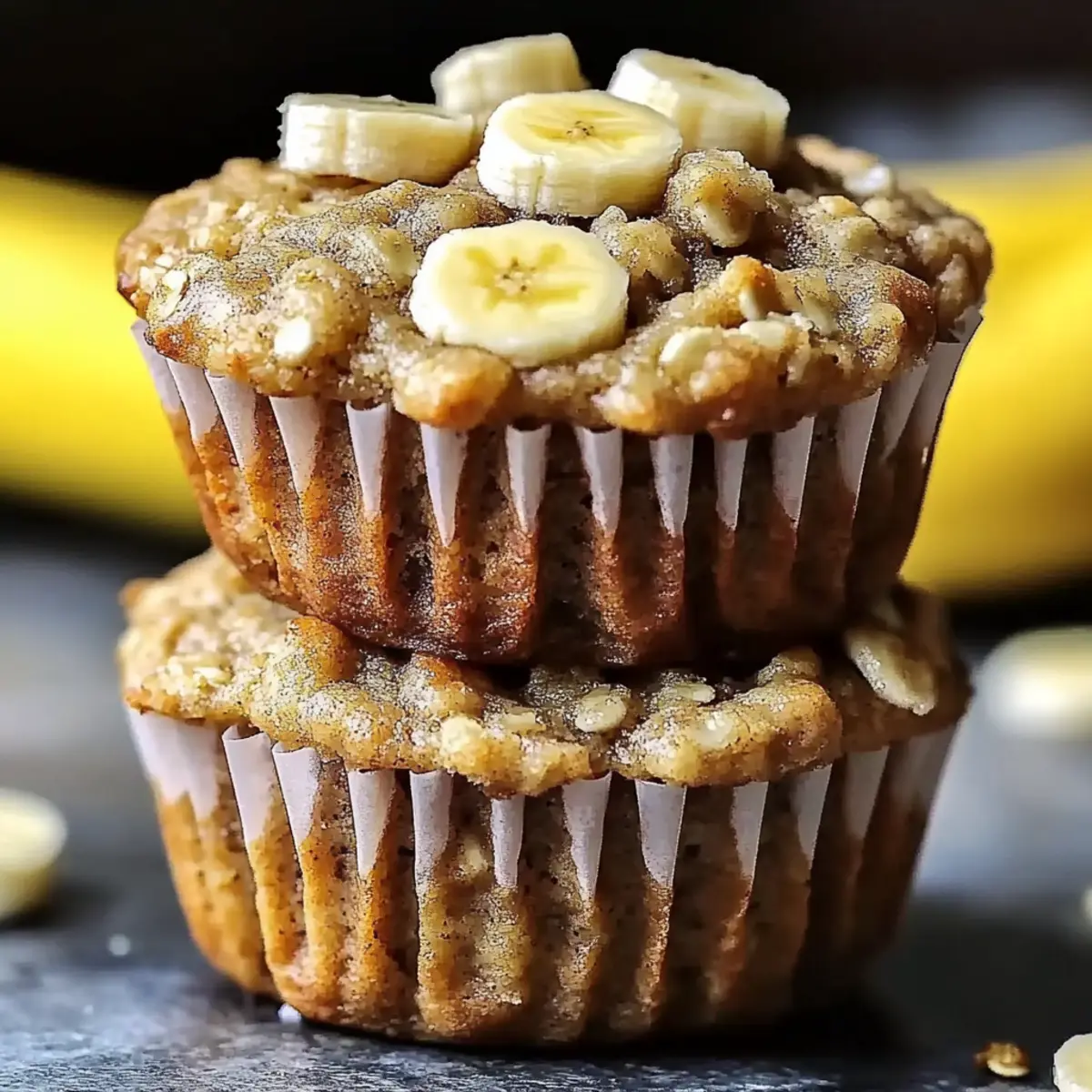 Banana Oatmeal Muffins