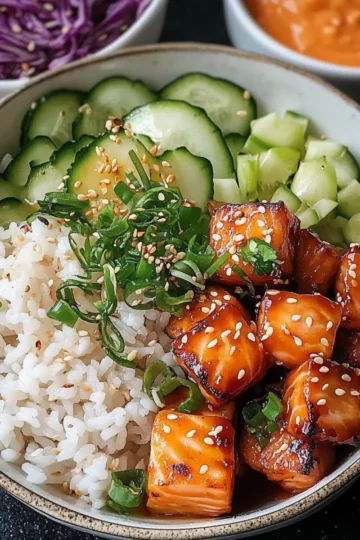 Bang Bang Salmon Bites Bowls