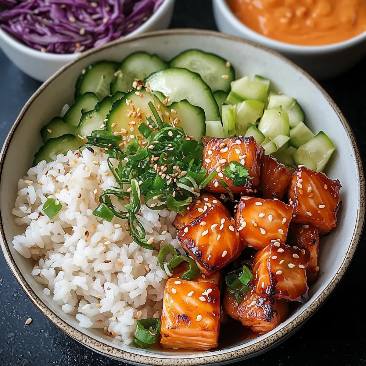 Bang Bang Salmon Bites Bowls