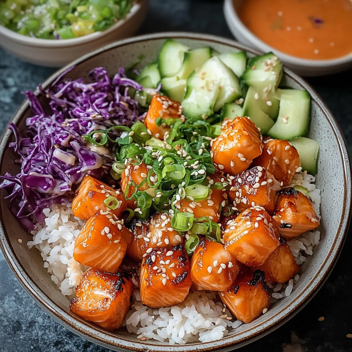 Bang Bang Salmon Bites Bowls
