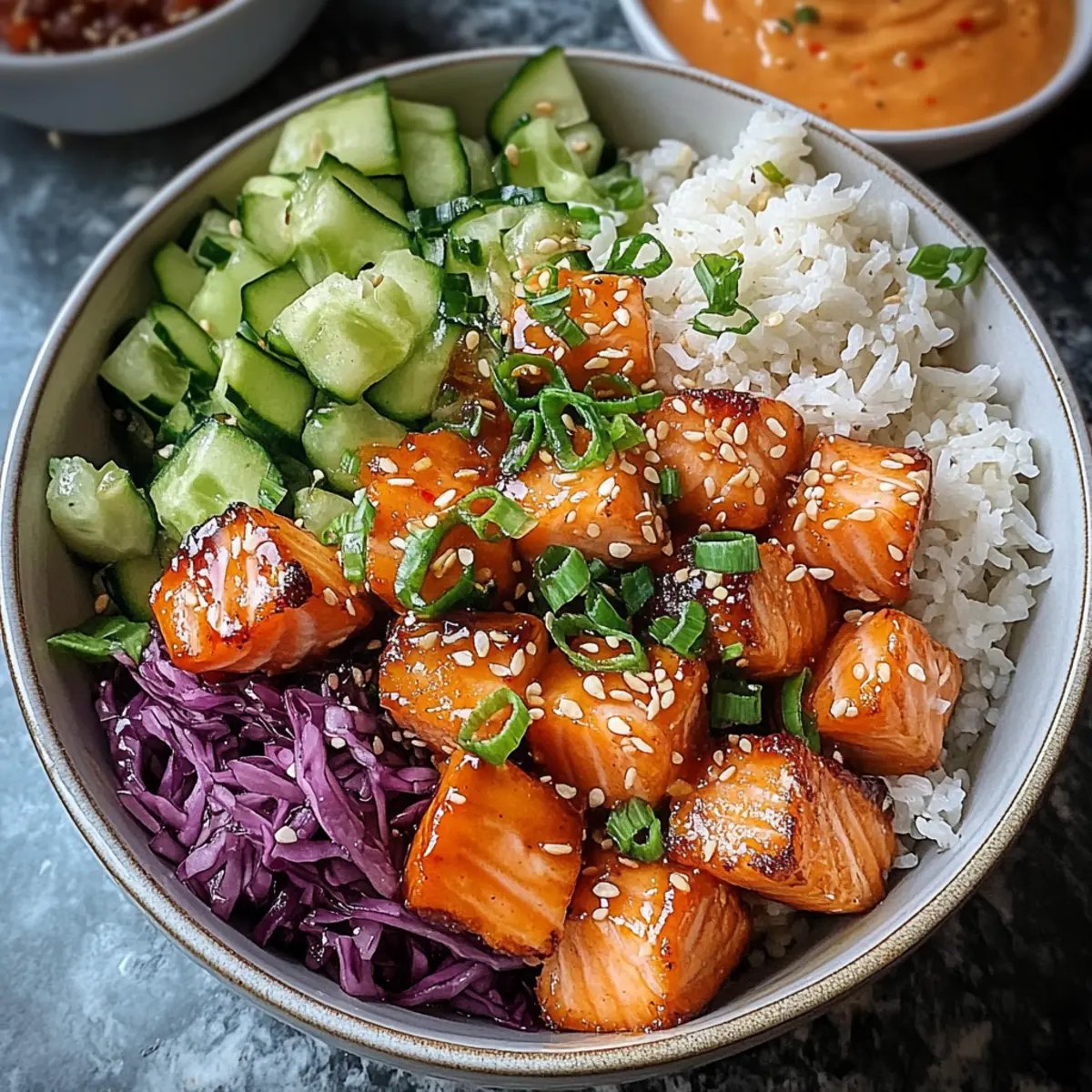 Bang Bang Salmon Bites Bowls