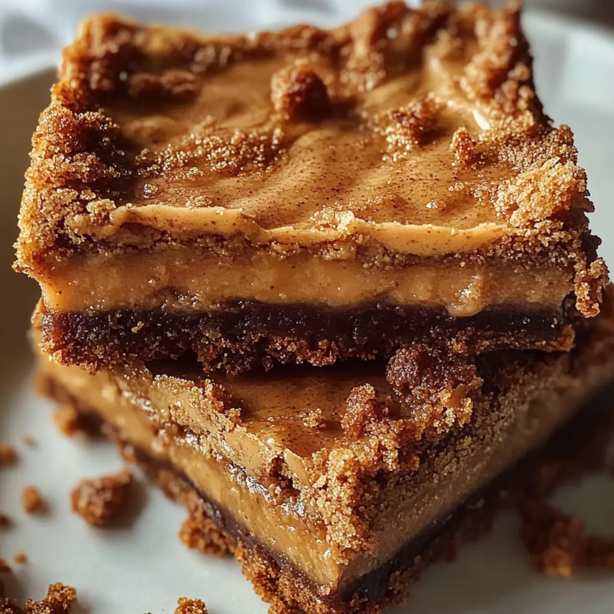 Biscoff Blondies Chewy Cookie Butter Dessert Bars
