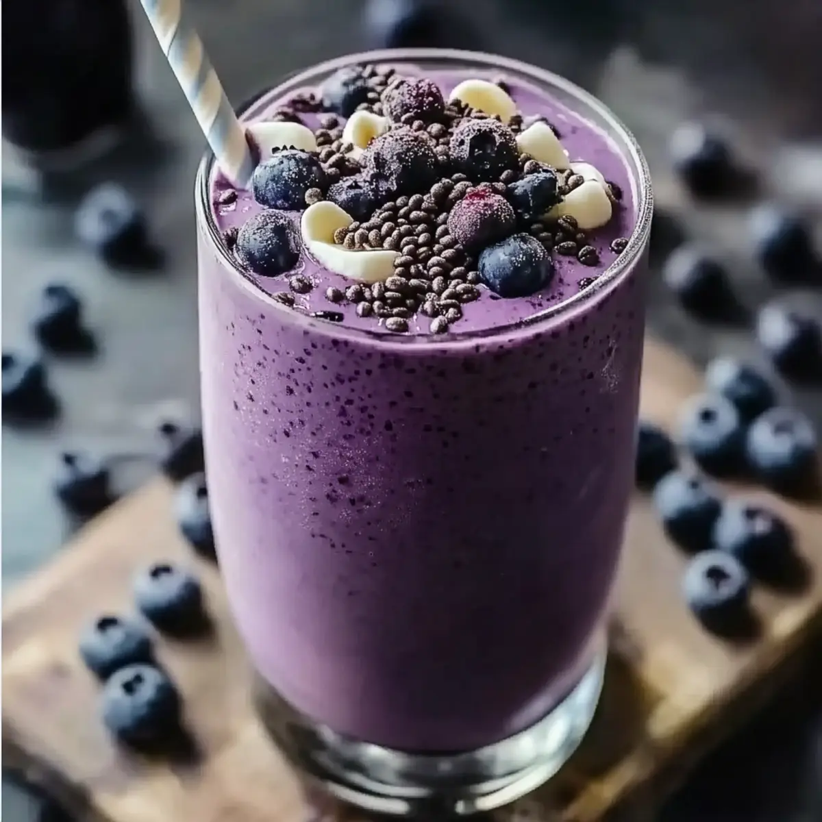 Blueberry Cheesecake Protein Smoothie