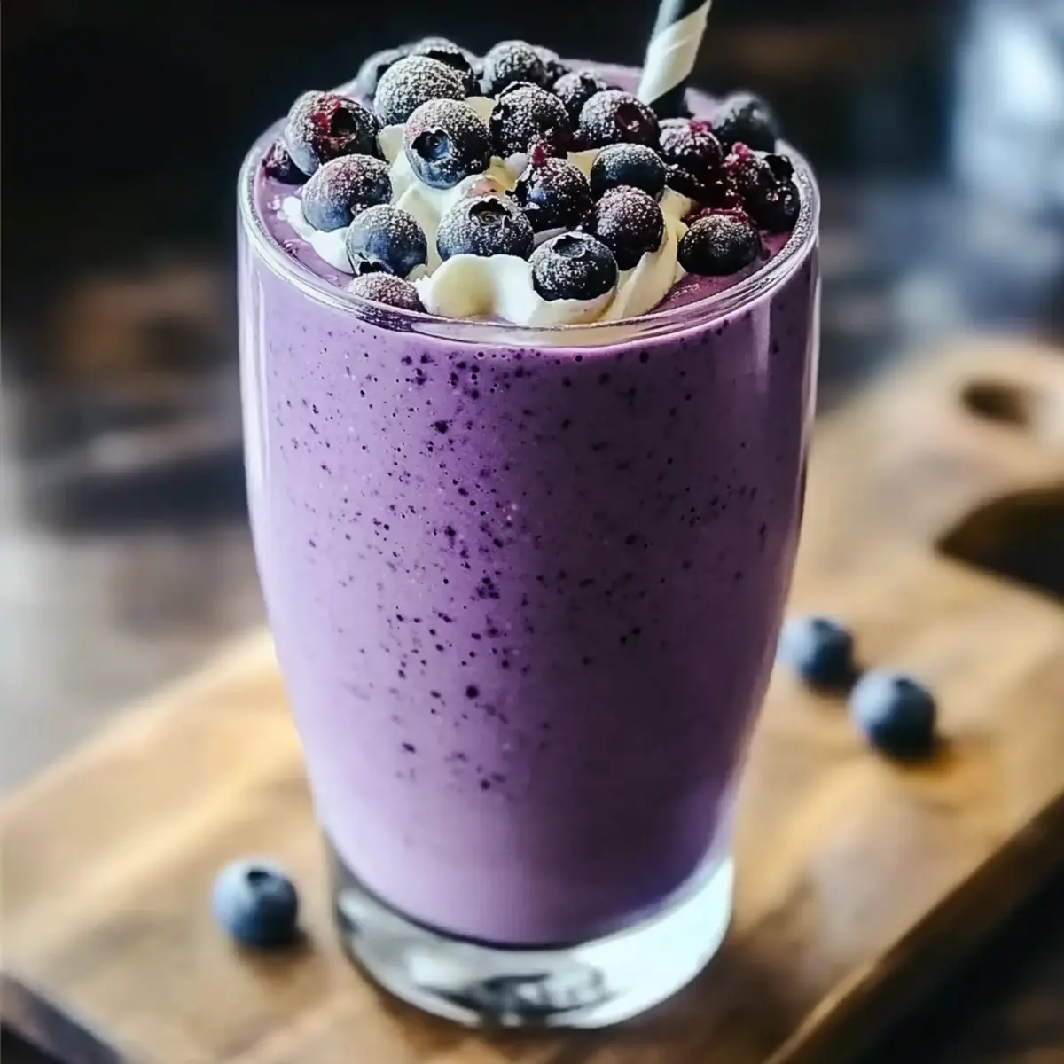 Blueberry Cheesecake Protein Smoothie