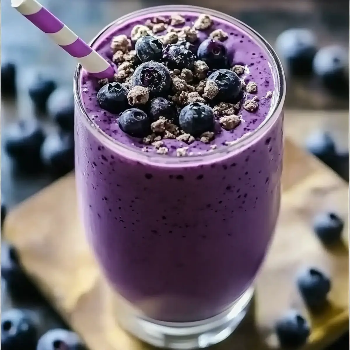 Blueberry Cheesecake Protein Smoothie