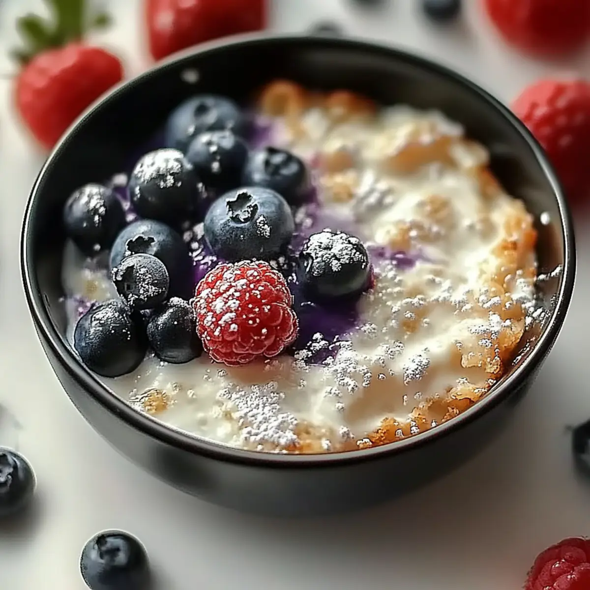 Blueberry Cottage Cheese Breakfast Bake