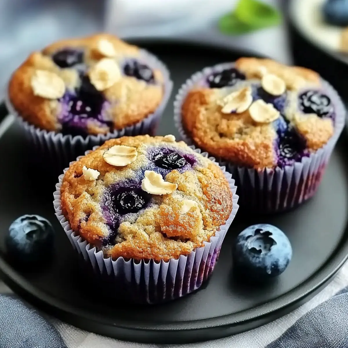 Blueberry Cottage Cheese Muffins