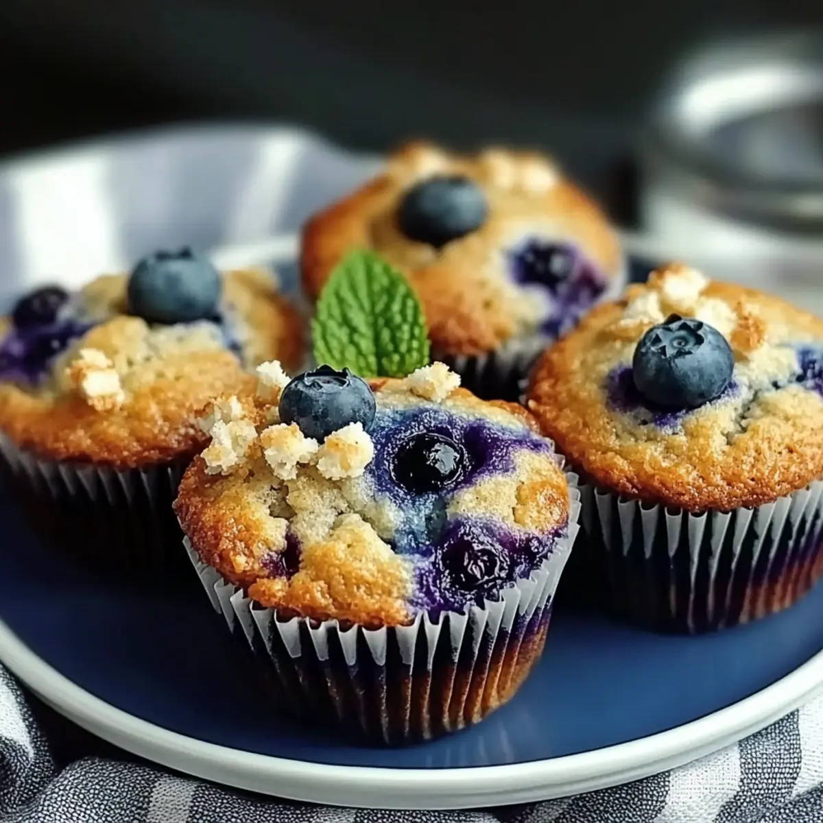 Blueberry Cottage Cheese Muffins