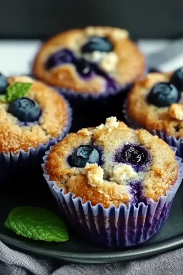 Blueberry Cottage Cheese Muffins