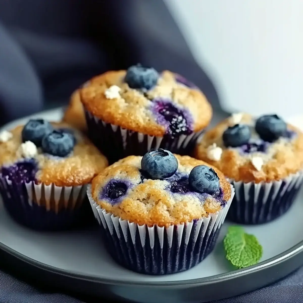 Blueberry Cottage Cheese Muffins