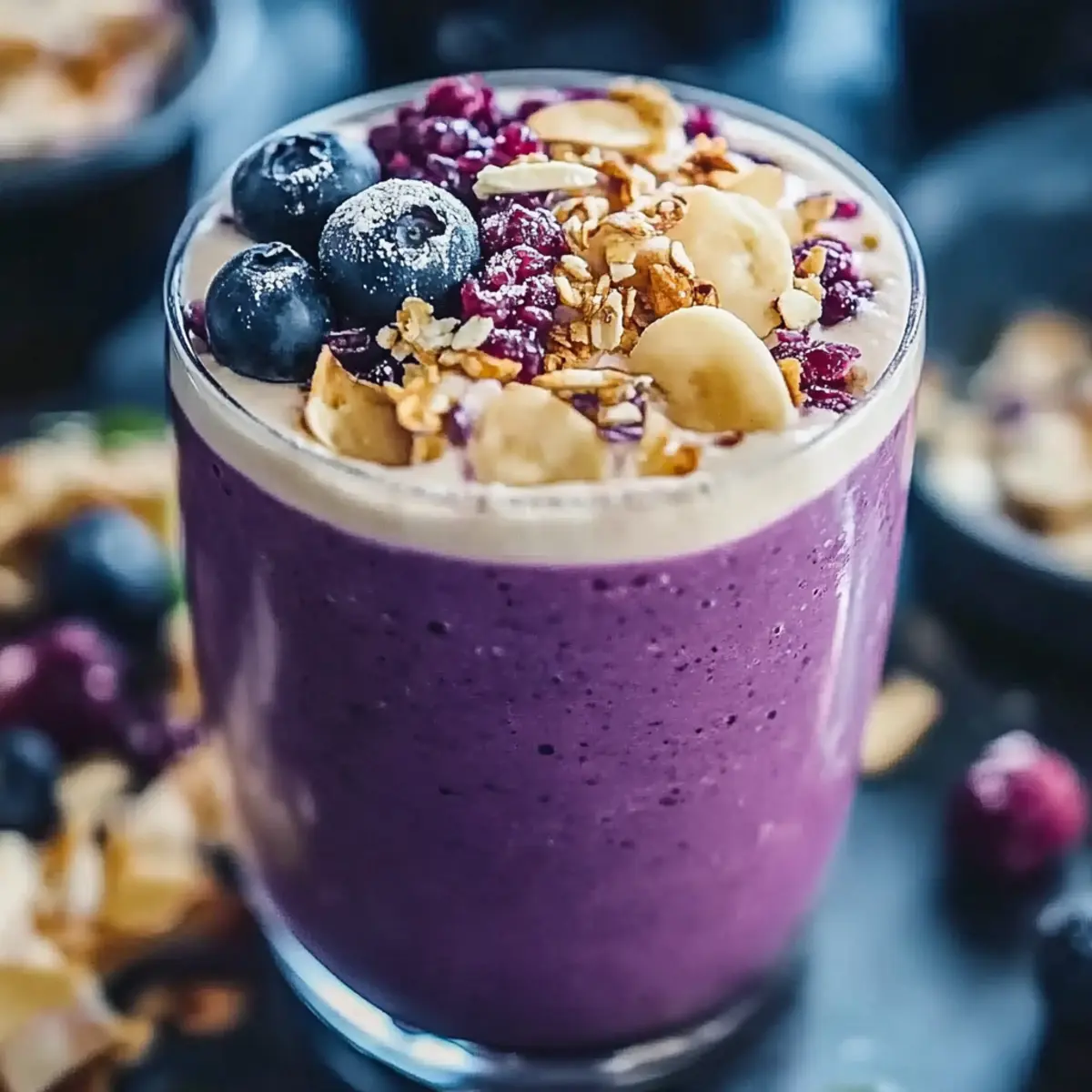 Blueberry Oatmeal Smoothie