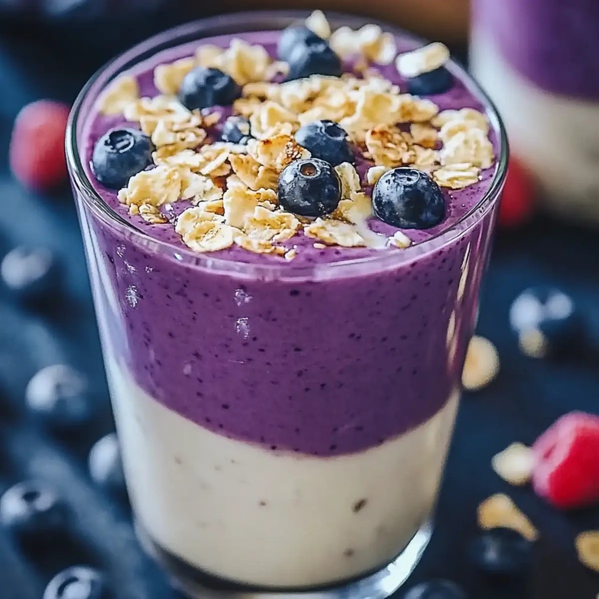Blueberry Oatmeal Smoothie
