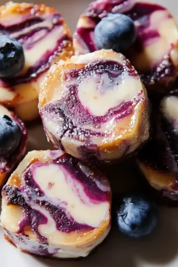 Blueberry Swirl Yogurt Bites