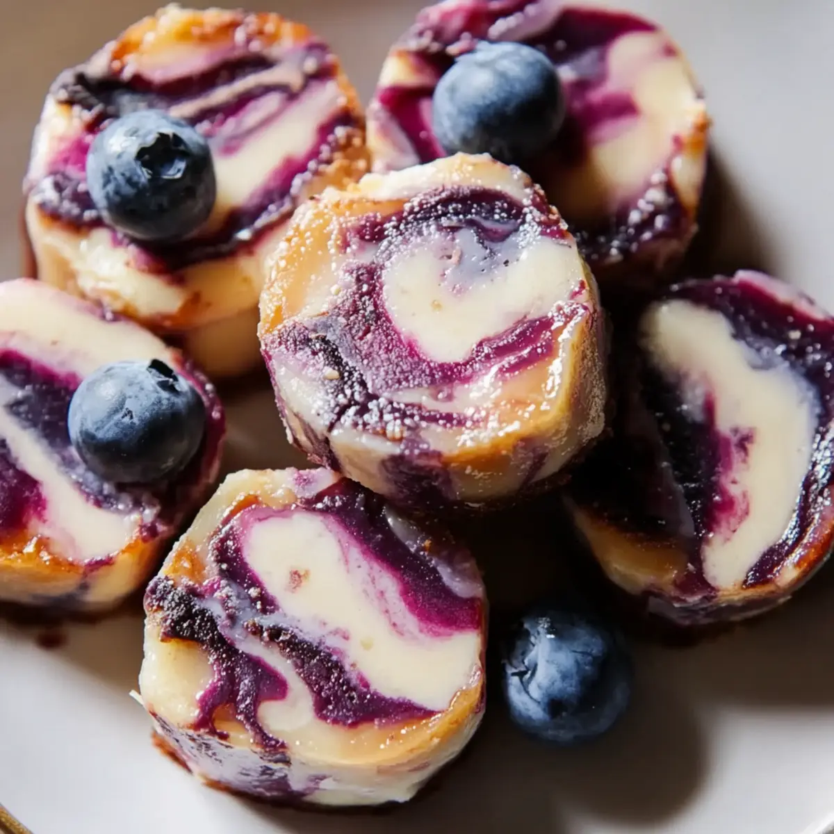 Blueberry Swirl Yogurt Bites