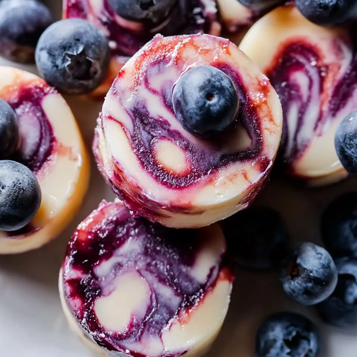 Blueberry Swirl Yogurt Bites