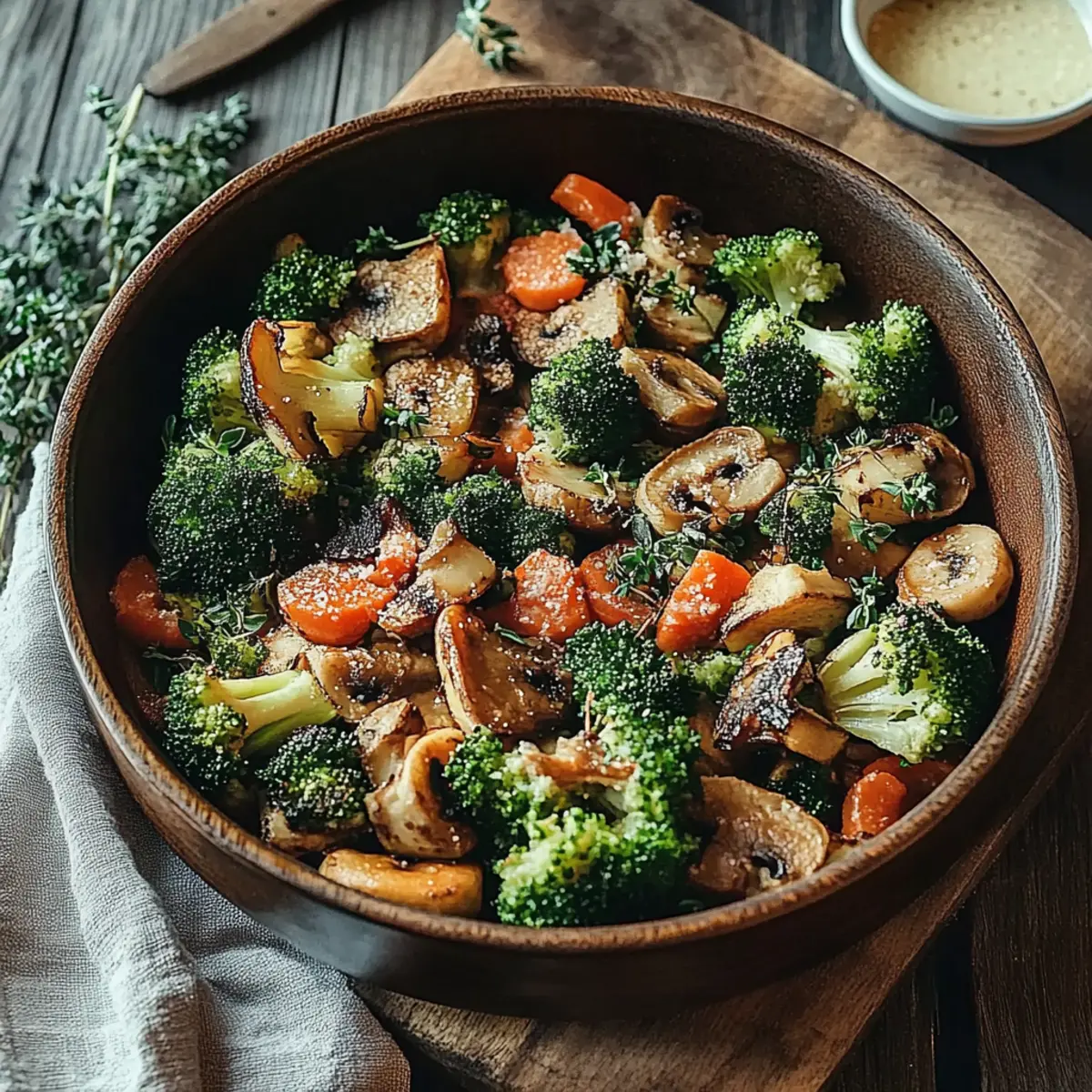 Broccoli and Mushroom Stir Fry