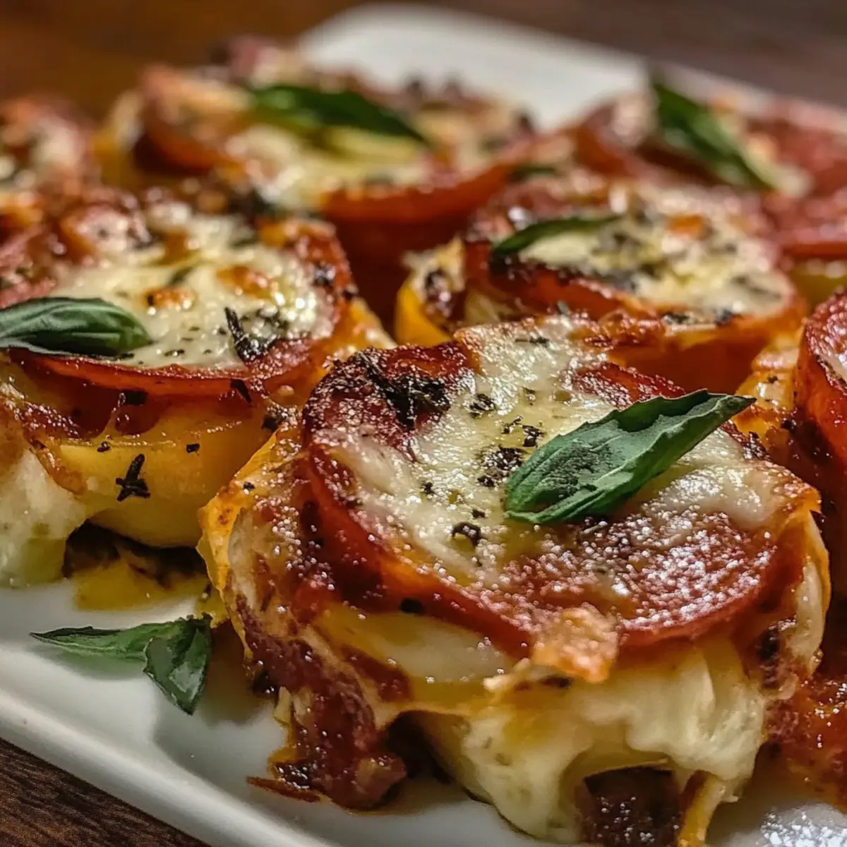 Cheesy Baked Italian Pizza Roses
