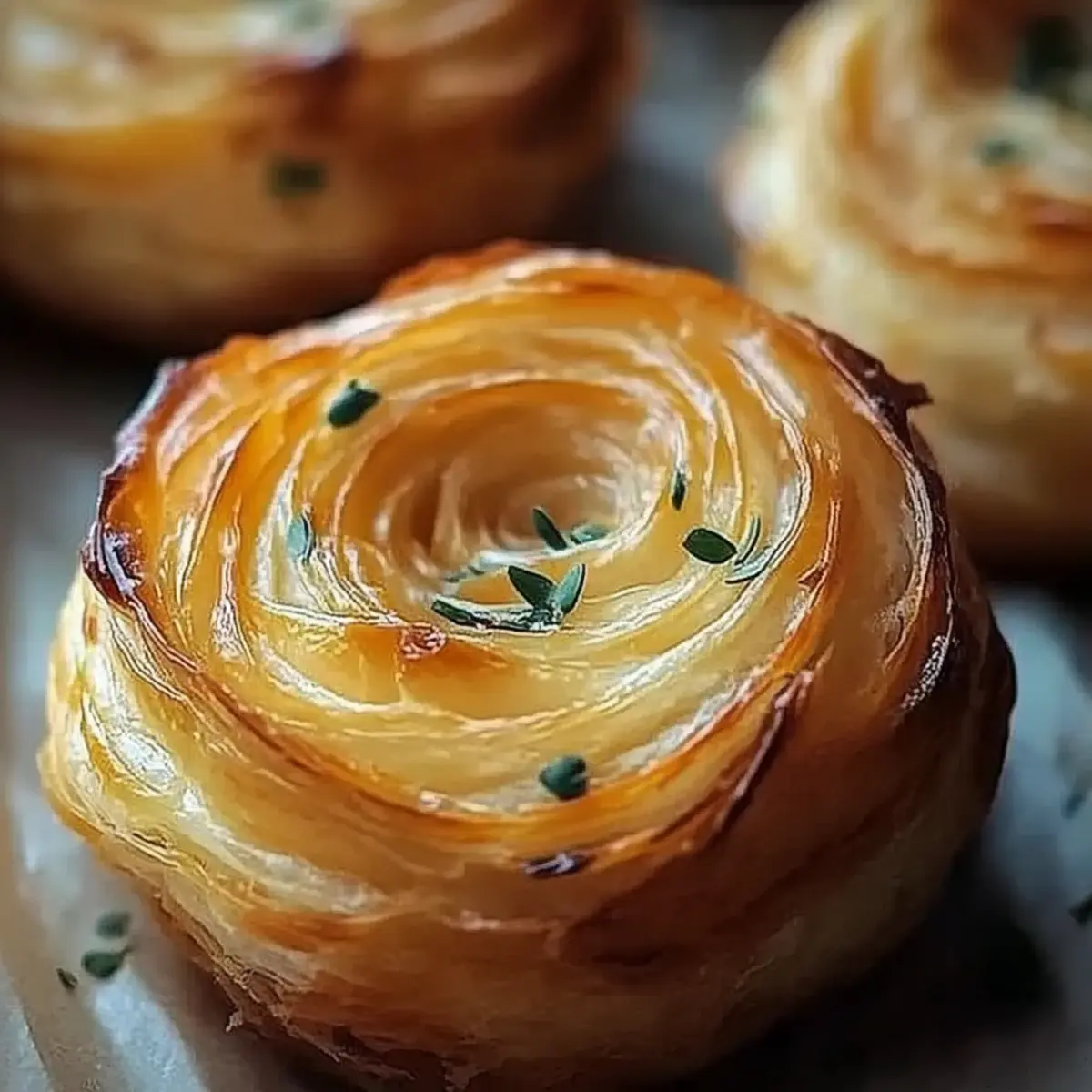 Cheesy Garlic Cruffins
