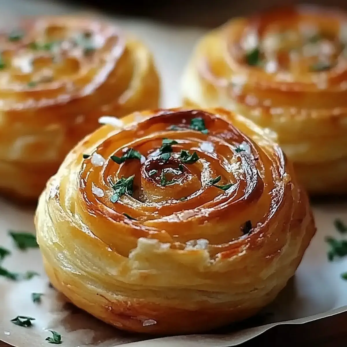 Cheesy Garlic Cruffins