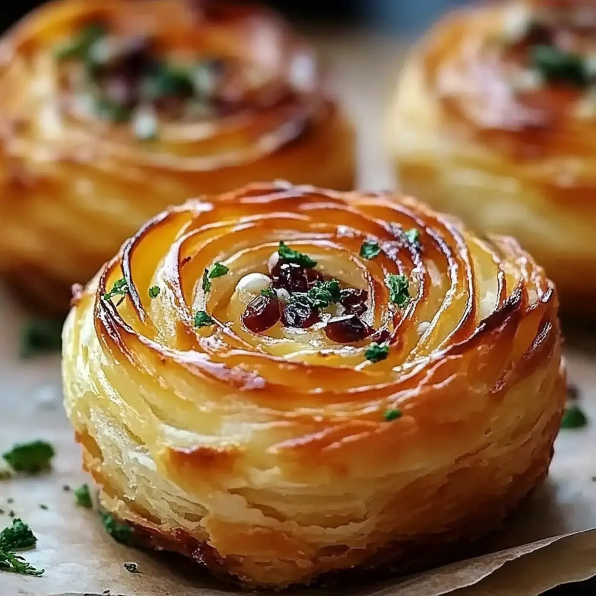 Cheesy Garlic Cruffins