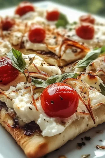 Chicken Caprese Flatbread