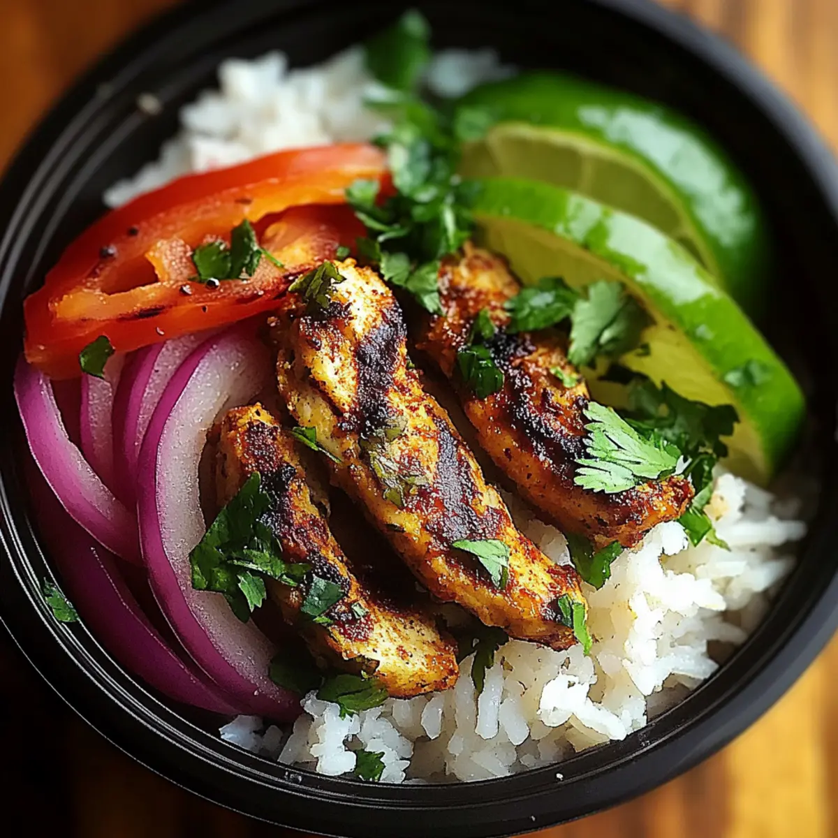 Chicken Fajita Meal Prep Bowls