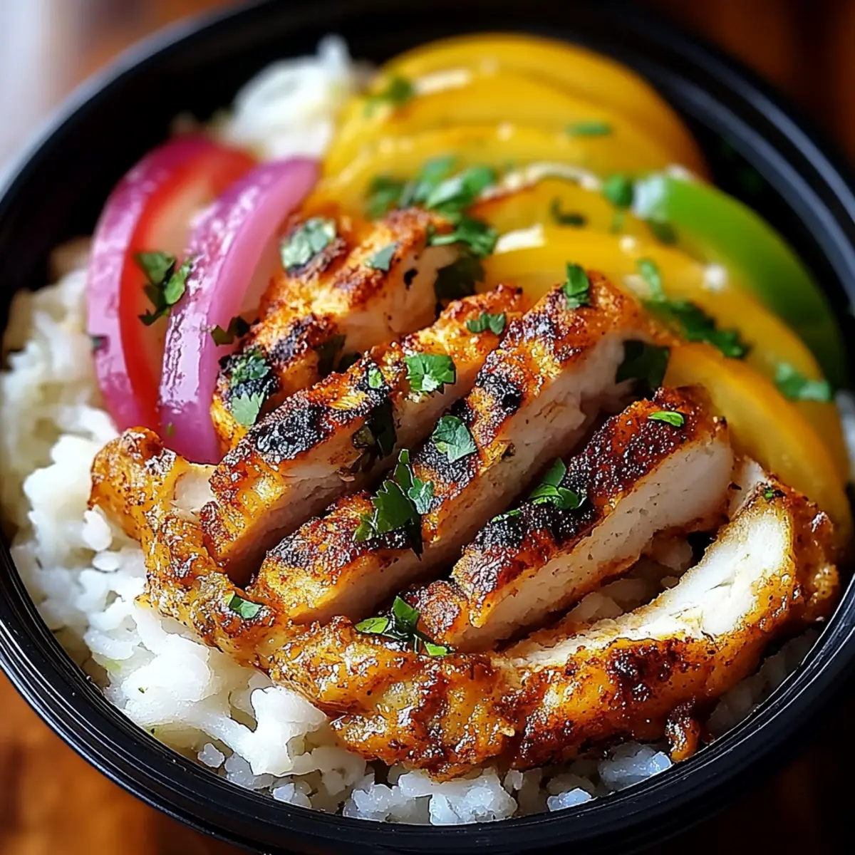 Chicken Fajita Meal Prep Bowls