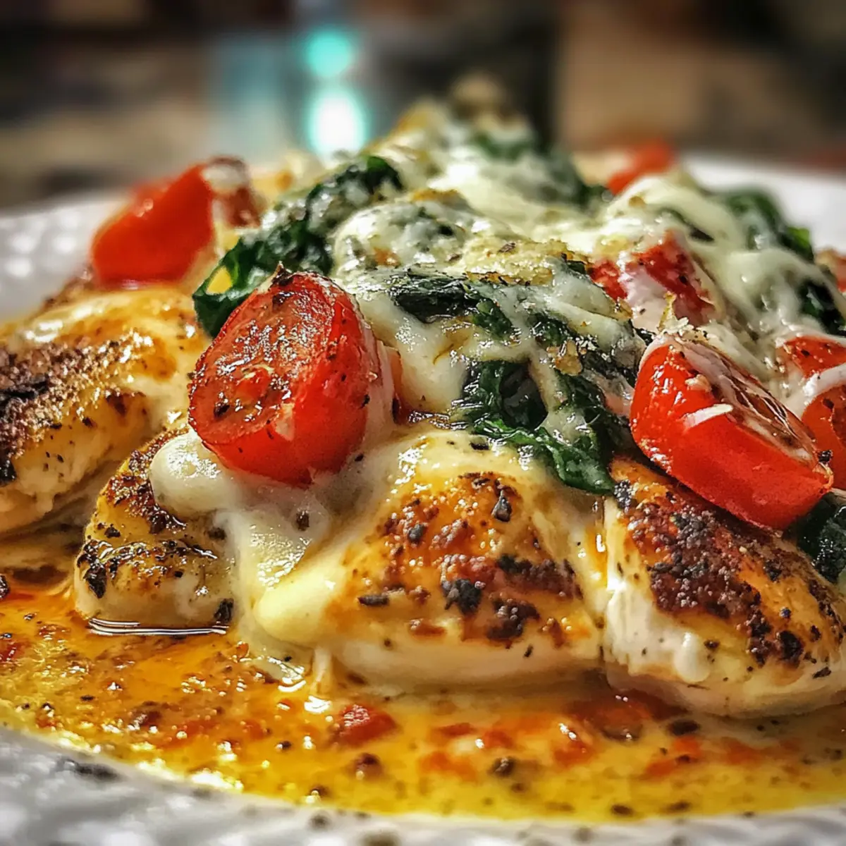 Chicken Spinach Mushroom Low Carb Oven Dish