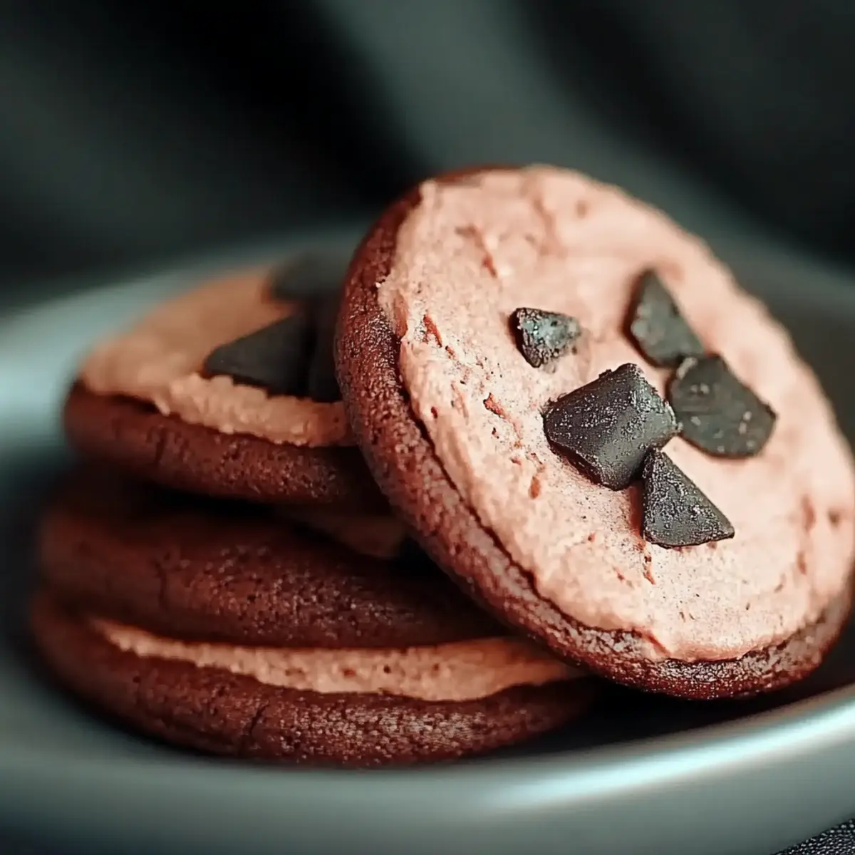 Chocolate Covered Strawberry Cookies