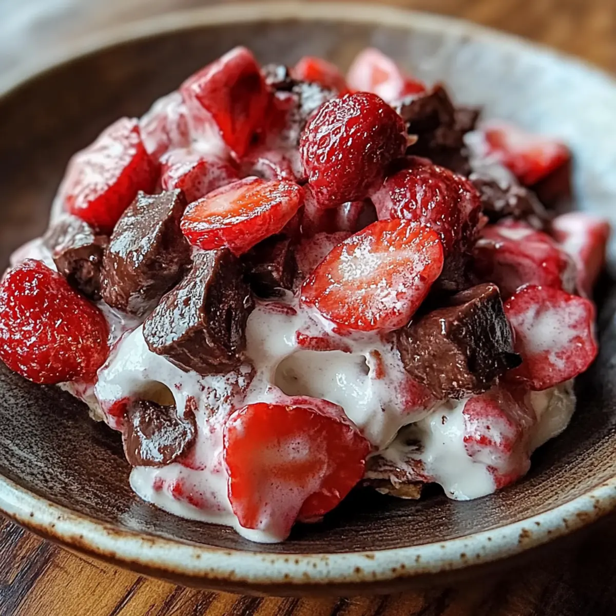 Chocolate Strawberry Greek Yogurt Clusters