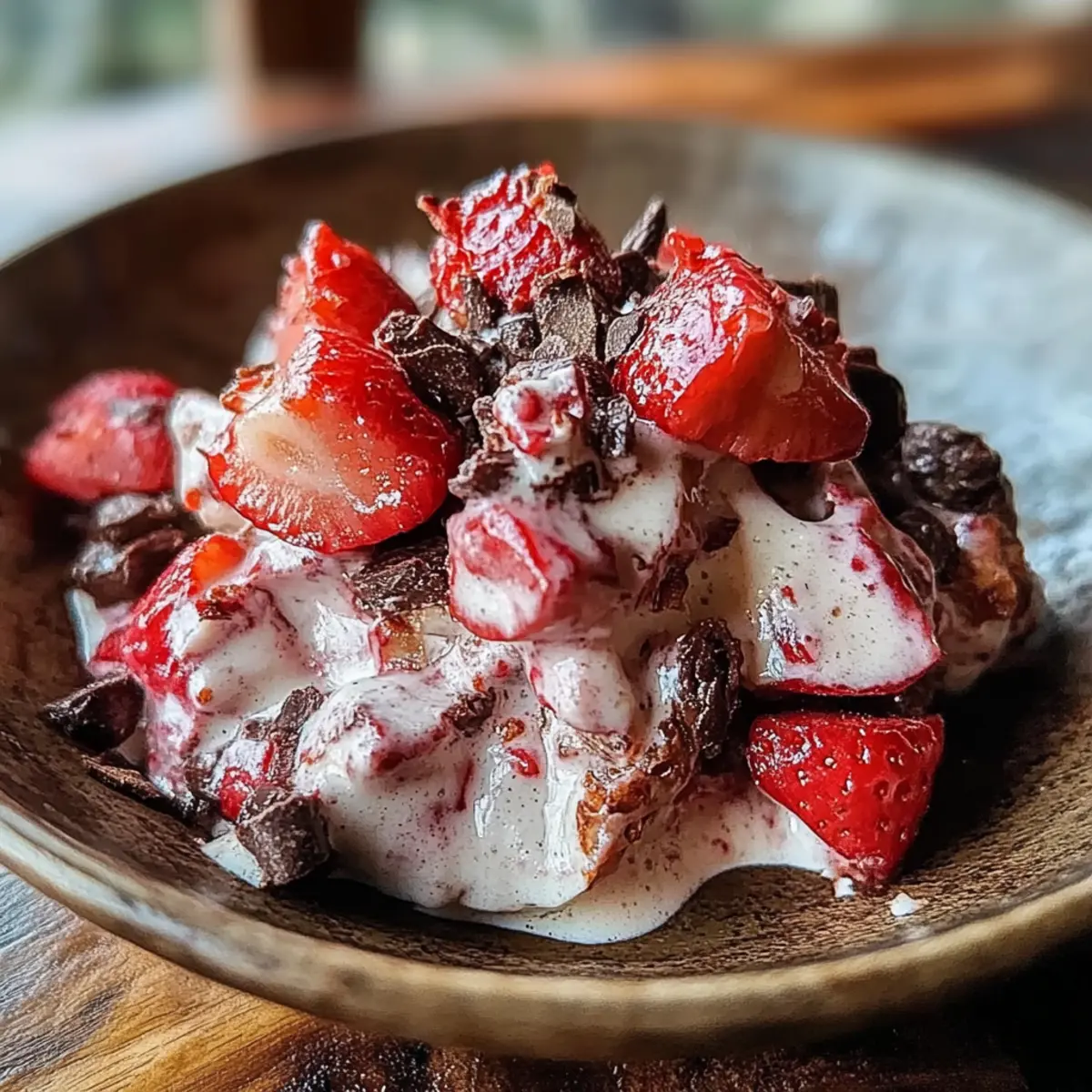 Chocolate Strawberry Greek Yogurt Clusters