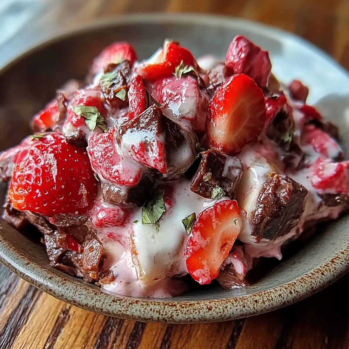Chocolate Strawberry Greek Yogurt Clusters