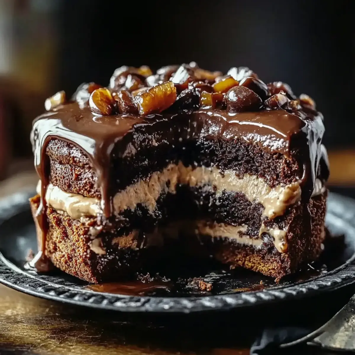 Chocolate Turtle Cake