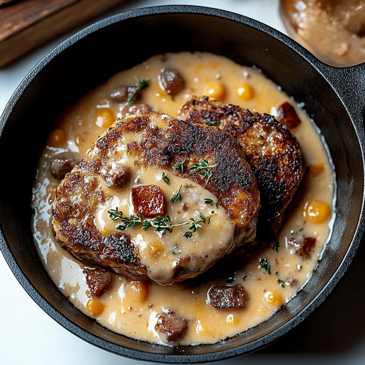 Country Fried Pork Chops with Bacon Gravy